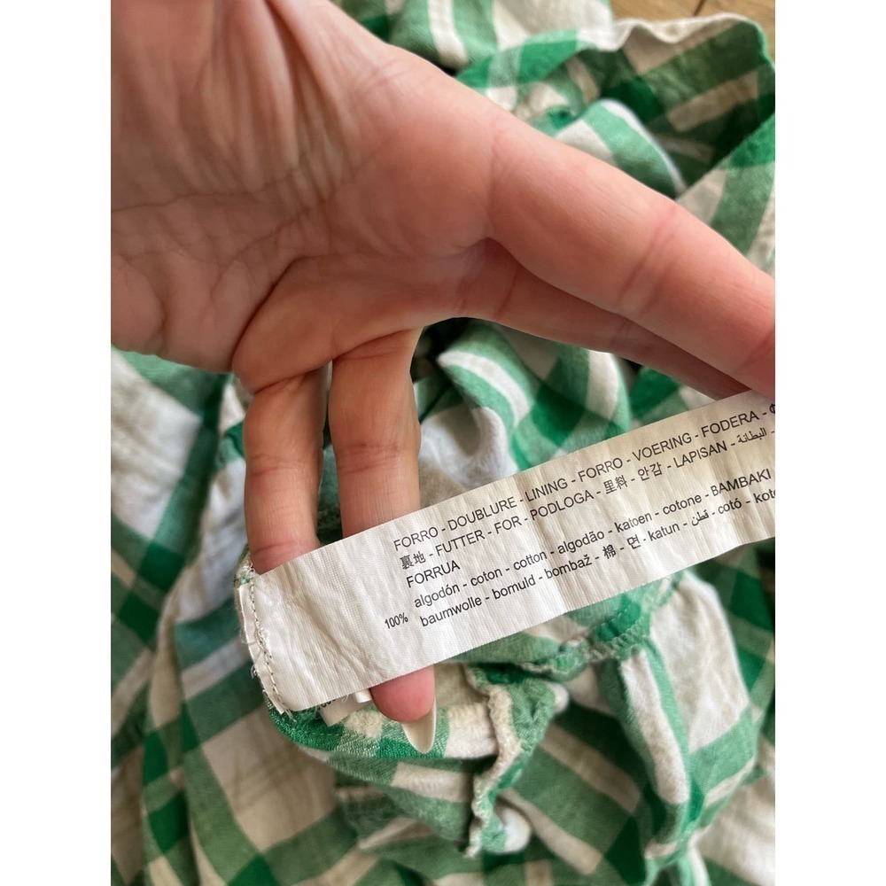 Zara | Women's Checked Midi Dress Blogger Favorite Sz XS​​​​​​​​​​​ - Picture 9 of 13